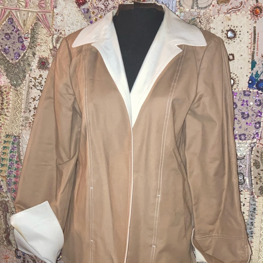 98% Cotton 2% Elastane Shell 100% Polyester Lining - image 1